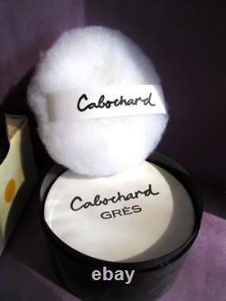 Cabochard by Gres Vintage Dusting Bath Powder & Puff. 81 oz 250g Broken Worn Box