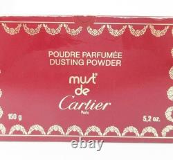 Cartier Must de Cartier Dusting Powder Poudore Parfumee 150g 5.3oz withBox