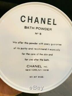 Chanel No 5 Bath Powder 8 Oz Perfumed Dusting Powder Opened But Full