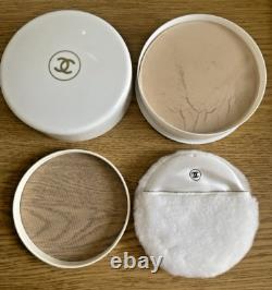 Chanel No. 5 Perfumed Bath Dusting Powder 8.0 ozs. Puff & Screen NO BOX Full