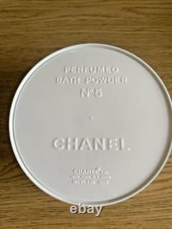 Chanel No. 5 Perfumed Bath Dusting Powder 8.0 ozs. Puff & Screen NO BOX Full