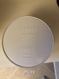 Chanel No 5 Vintage Bath Perfumed Powder 8oz withDusting Puff Approx. 90%FULL
