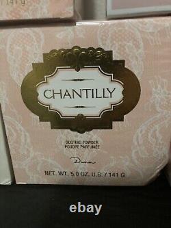 Chantilly Perfumed Dusting Body Powder 5 Oz 141g New Sealed Cellophane 5 Boxes