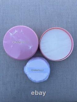 Chantilly Perfumed Dusting Powder 5 oz NEW SEALED in marbled container with puff