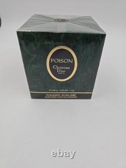 Christian Dior 7 Oz 200g POISON Perfume Dusting Powder Poudre Sublime SEALED BOX