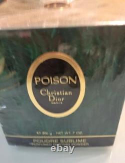 Christian Dior 7 Oz 200g POISON Perfume Dusting Powder Poudre Sublime SEALED BOX