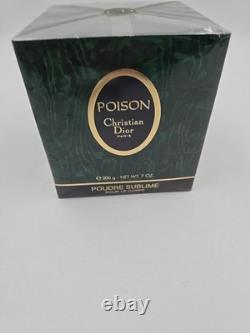 Christian Dior 7 Oz 200g POISON Perfume Dusting Powder Poudre Sublime SEALED BOX