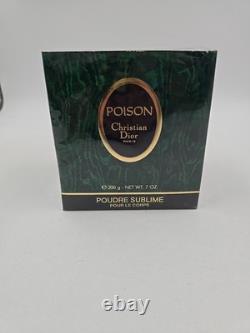 Christian Dior 7 Oz 200g POISON Perfume Dusting Powder Poudre Sublime SEALED BOX