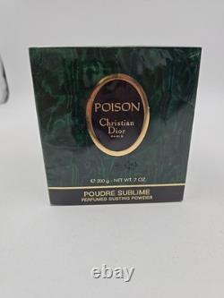 Christian Dior 7 Oz 200g POISON Perfume Dusting Powder Poudre Sublime SEALED BOX