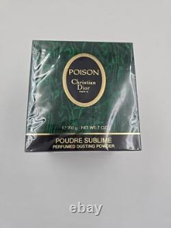 Christian Dior 7 Oz 200g POISON Perfume Dusting Powder Poudre Sublime SEALED BOX