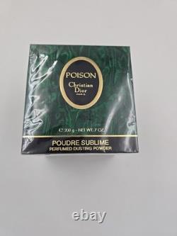 Christian Dior 7 Oz 200g POISON Perfume Dusting Powder Poudre Sublime SEALED BOX