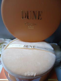 Christian Dior DUNE Perfumed Dusting Powder Talc 120g Mint Sealed Gift Cond Box
