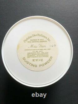 Christian Dior MISS DIOR 4 Oz Perfumed Bath Body Dusting Powder Vintage Disc'd