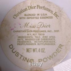 Christian Dior Miss Dior 4 Oz Perfumed Bath Body Dusting Powder Vintage Disc'd