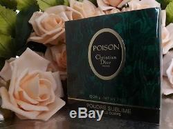 Christian Dior POISON VINTAGE PERFUMED TALCUM DUSTING POWDER&PUFF