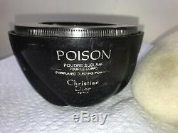 Christian Dior Poison Perfumed Dusting Powder 7 Oz Vintage New Unbox (p31)