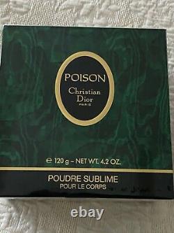 Christian Dior Vintage Poison Perfumed Dusting Powder 7oz. New, Sealed $149.99