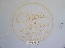Ciara Vintage Perfume Velvet Dusting Powder 3 oz Sealed Cracked Charles Revson