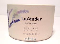 Crabtree & Evelyn Lavender Dusting Powder & Puff 85g/3oz NEW OS OTHER (READ!)