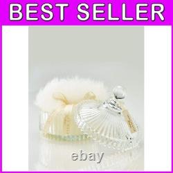 Crystal Dish with Large Dusting Powder Puff