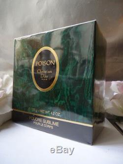 DIOR POISON Perfumed Dusting Powder Talc 120g Huge Sealed Box Smells Astonishing