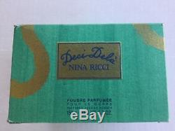 Deci Dela by Nina Ricci perfumed dusting powder NIB Collectable