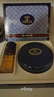 EAU DE GUCCI Dusting Powder 4 Oz & Perfume Concentrate 1 Oz VINTAGE IN BOX