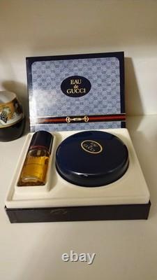 EAU DE GUCCI Dusting Powder 4 Oz & Perfume Concentrate 1 Oz VINTAGE IN BOX