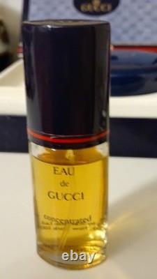 EAU DE GUCCI Dusting Powder 4 Oz & Perfume Concentrate 1 Oz VINTAGE IN BOX