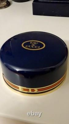 EAU DE GUCCI Dusting Powder 4 Oz & Perfume Concentrate 1 Oz VINTAGE IN BOX