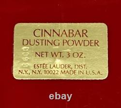 ESTEE LAUDER Cinnabar Perfume Dusting Body Powder Bath Talc Powder 3oz 90g NEW