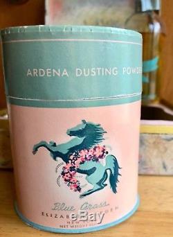 Elizabeth Arden Blue Grass Box Set Vintage Flower Mist Dusting + Sachet Powder