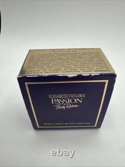 Elizabeth Taylor's Passion Vintage Lot Of Body Cream, Dusting Powder, & Perfume