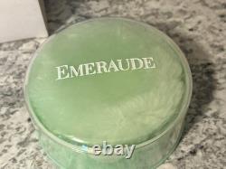 Emeraude Coty 4oz Dusting Perfume Body Powder with Puff NEW OLD STOCK Discontinued