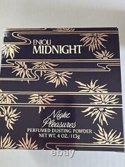 Enjoli Midnight Perfumed Dusting Powder Night Pleasures 4oz