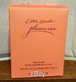 Estee Lauder PLEASURES Body Powder 3.5oz/100g Box Scented Perfumed Dusting NIB