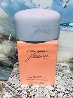 Estee Lauder PLEASURES Perfume BODY POWDER Dusting Powder 3.5oz 100g New In Box