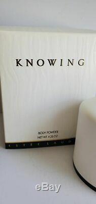 Estee Lauder Perfume Knowing Perfumed Body Bath Dusting Powder 4.25 oz FREEUSHIP