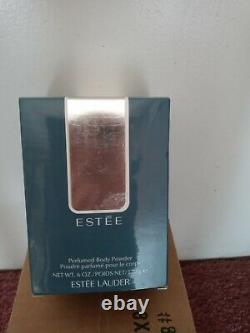 Estee Perfumed Body Powder & Puff Dusting Talc By Estee Lauder 6oz. 170ge