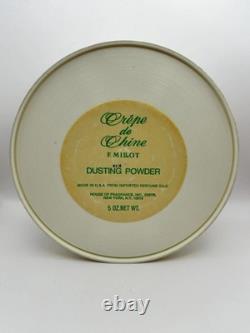 F. Millot Crêpe de Chine 142g/5oz Perfumed Dusting Powder Women Vintage