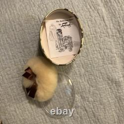 Faberge WOODHUE Bath Powder Perfumed Dusting Body Talc with Puff Vintage NOS