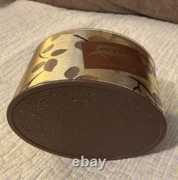 Faberge WOODHUE Bath Powder Perfumed Dusting Body Talc with Puff Vintage NOS