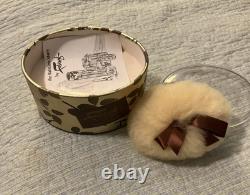 Faberge WOODHUE Bath Powder Perfumed Dusting Body Talc with Puff Vintage NOS