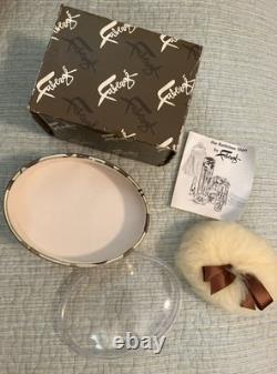 Faberge WOODHUE Bath Powder Perfumed Dusting Body Talc with Puff Vintage NOS