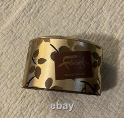 Faberge WOODHUE Bath Powder Perfumed Dusting Body Talc with Puff Vintage NOS