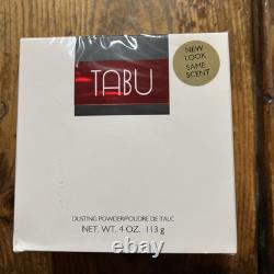 (Factory Sealed & Discontinued) TABU DUSTING POWER Fragrance Vtg Talc Talcum 4oz
