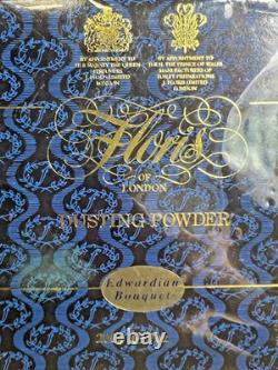 Floris of London Edwardian Bouquet Dusting Powder 7oz / 200g Discontinued Vntg