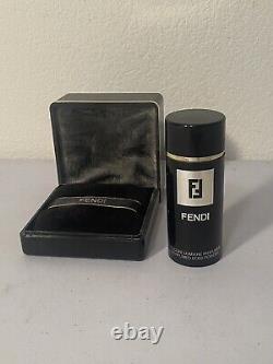 Full Rare Vintage FENDI Perfumed Dusting Body Powder 1.5 oz & 3 oz/75g Lot