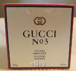 GUCCI No3 No 3 Perfumed Dusting Powder 4 oz / 120 g BRAND NEW IN BOX SEALED