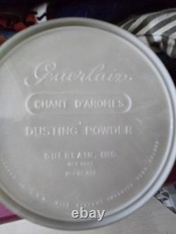 GUERLAIN Perfum Talc CHANT D' AROMES Vessel Over 3/4 Full Dust Powder VTG RARE